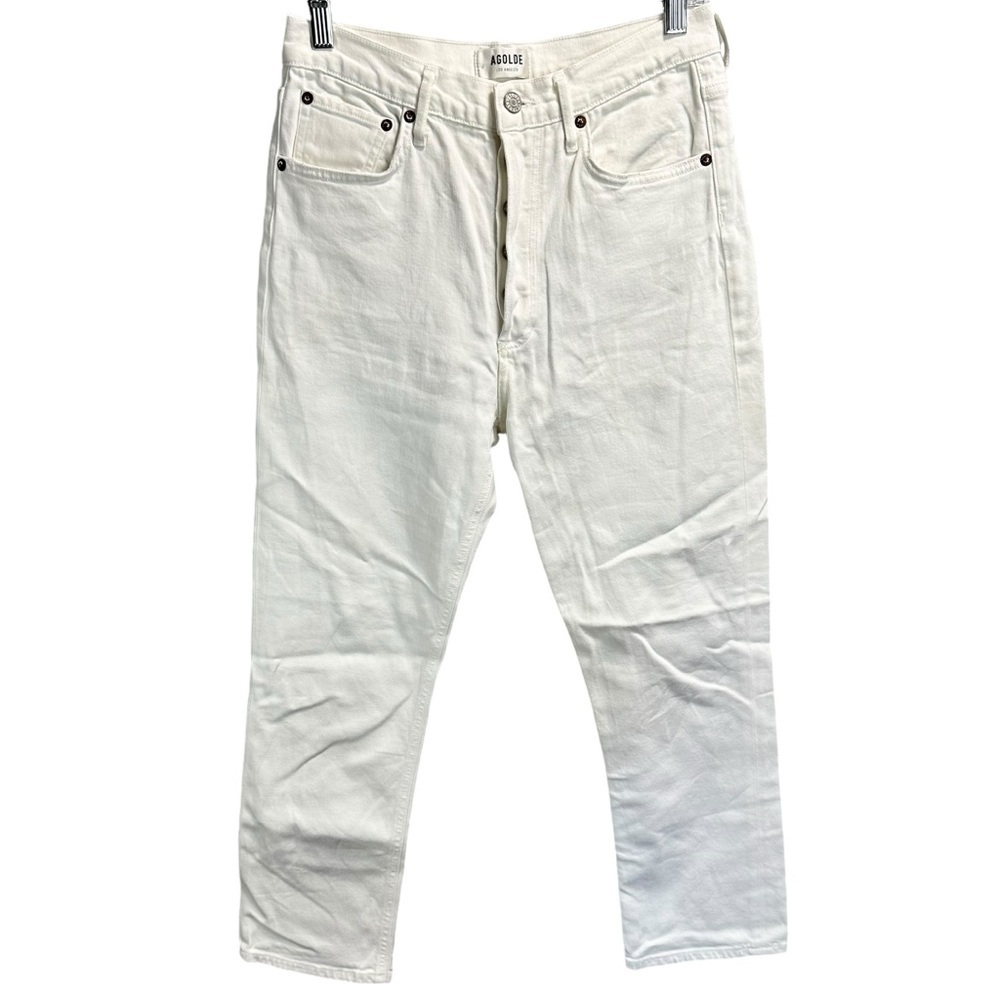Agolde Riley High Rise Straight Jeans - Picture 3 of 7